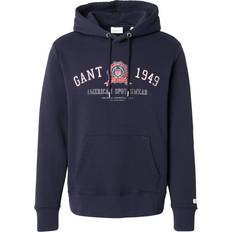 Gant Tröjor Gant Sweatshirt Logotyper Casual Bomull - Marinblå