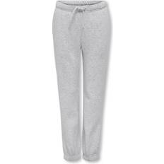 Genbrugsmaterialer Bukser Only Kids Kogsweat Pants - Light Grey