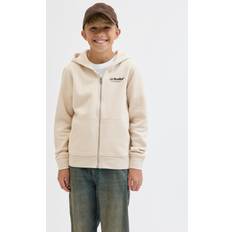 Drenge - Lynlås Trøjer Jack & Jones Junior Sweatjakke Lysegrå/Sort