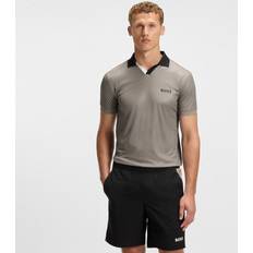Beige - Sportswear Garment Polo Shirts BOSS Palle Toc Polo T Shirt - Brown