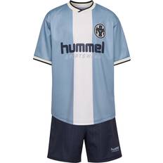 Hummel Blå Øvrige sæt Hummel Loose Ball Jersey Set Faded Denim - Blå/Lyseblå/Hvid