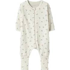 Pyjamasser Børnetøj på tilbud Name It Nbfnightsuit Zip Ff Jet Rainbow Noos - Cream
