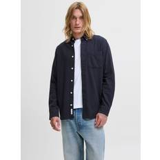 Jack & Jones Ventilerende Skjorter Jack & Jones Regular Fit Premium JPRBLUBROOK Twill Shirt Navy
