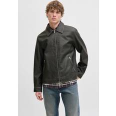 Herr - Konstläder Ytterkläder Jack & Jones Harrington Jacka Läderimitation Svart