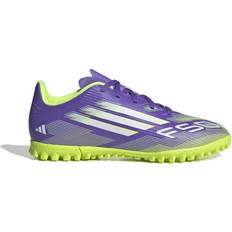 Boys Football Shoes adidas Kid's F50 Club TF - Purple Rush/Cloud White/Lucid Lemon
