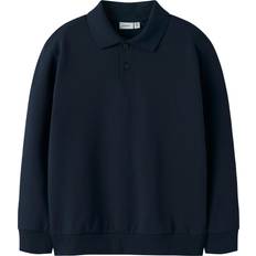 Drenge - Knapper Sweatshirts Name It Økologisk Bomuld Sweatshirt Nkmleopold Ls Nreg - Natblå
