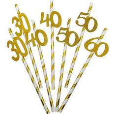 Shein Birthday Disposable Paper Straws 10pcs