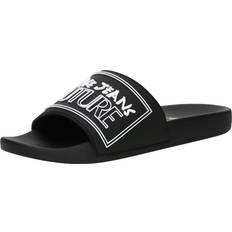 Herre - Uld Badesandaler Versace Jeans Couture Pantoletter Uld Slides - Sort/Hvid