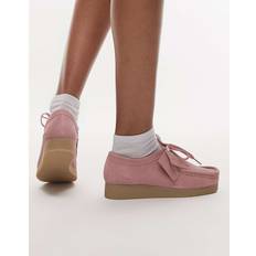 Pink Mokkasiner Clarks Wallabee Evosh Dusty Rose Snøresko - Lyserød