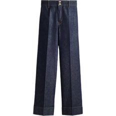 H&M Wide High Jeans - Dark Denim Blue