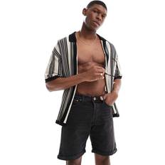 Jack & Jones Shorts Jack & Jones Denim Short With Turn Up Black