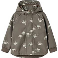 Name It Grøn Jakker Name It Funktionsjakke Alfa08 Softshell Jakke Mokka Khaki Pastelgrøn