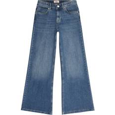 Barn Byxor & Shorts Only Kogcalifornia MW Wide Flared Jeans - Dark Medium Blue Denim