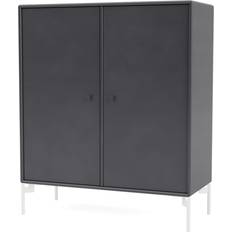 Montana Furniture Cover with White Legs Coal Storage Cabinet 69.6x82.2cm