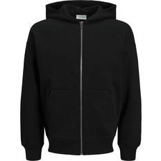 Jersey Hoodies Jack & Jones Junior Sweatjakke Sort