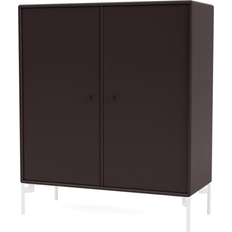 Montana Furniture Cover with White Legs Balsamic Storage Cabinet 69.6x69.6cm