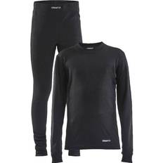 Återvunna material Underställ Barnkläder Craft Junior Baselayer Set - Black (1909713-999000)