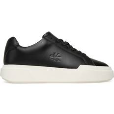 Jeans Sneaker Low Leather Durable Traction NYC Trainers - Black