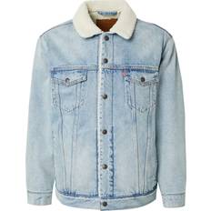 Levi's Overgangsjakke Relaxed Fit Sherpa Trucker Jacket - Lyseblå