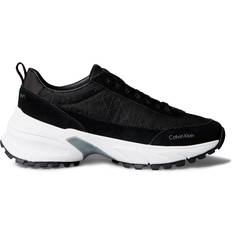 Sneaker Low Suede Emblem Logo Nylon Trainers - Black