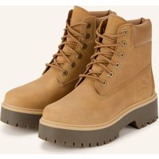 Women - Yellow Boots Timberland Stone Street 6 Inch Platform Boot Wheat Leather - Brown