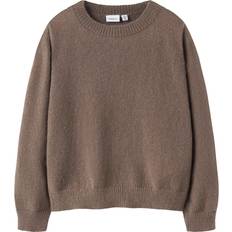 Name It Genbrugsmaterialer Striktrøjer Name It Pullover Regular Fit Striktrøje - Brun