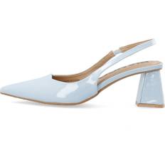 39 - Syntetisk Højhælede sko Bianco Slingpumps Maralyn Pumps - Lyseblå