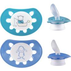 Esska Nappar Esska Classic 4+m Silikon Blå 2 Pack