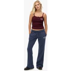 Superdry Dam Byxor Superdry Athletic Emb Flare Jogger Byxor - Navy