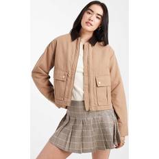 Outerwear New Look Cropped Barn Jacket - Tan Brown