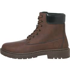 Jack & Jones Sko Jack & Jones Snørestøvler Arbejdsstøvler Brown Stone