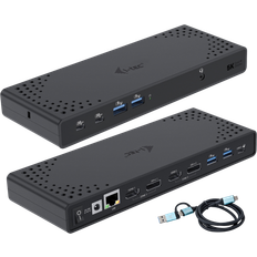 Surfplattor Dockningsstationer I-TEC USB 3.0 Thunderbolt 3 Dual Display Docking Station Gen2 + Power Delivery 100W Dockningsstation