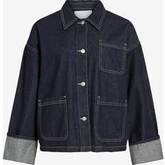 Vila Knappet Denimjakke Cowboyjakke Rouge Edit - Navy