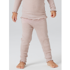 Stretch Leggings Name It Leggings Uld Silke - Beige