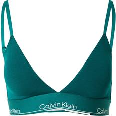 Calvin Klein Gröna BH:ar Calvin Klein Lightly Lined Triangle Bralette Icon Cotton - Green
