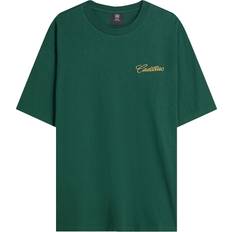 Bershka Gröna Överdelar Bershka T-shirt Med Korta Ärmar Cadillac - Gul/Grön
