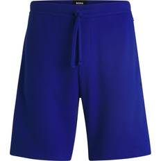 Herre - Ventilerende Nattøj BOSS Waffle Nightwear Shorts - Blue