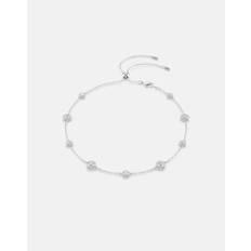 White Necklaces Swarovski Una Angelic Double Sided Necklace Rhodium Plated - White