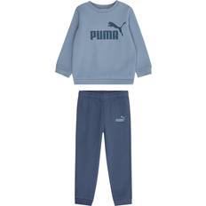 Drenge - S Tracksuits Puma Joggingdragt Essentials Minicats Ess Crew Set - Navy/Safir