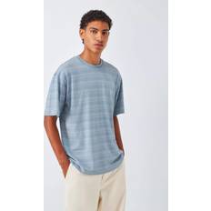 Stribede - Unisex T-shirts Carhartt WIP Brodine Bluser T-Shirt - Lyseblå/Pastelpink