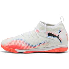 Drenge Fodboldstøvler Puma Future 8 Match IT Untamed Indendørssko - White/Black/Glo