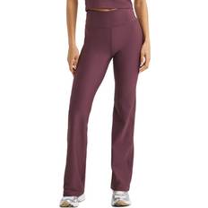 Lila Tights Röhnisch Träningstights Ribbed Flare HW Tight - Lila