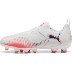 Hvid Fodboldstøvler Børnesko Puma Future 8 Match FG Ag Football Boots Youth - Hvid/Sort/Rød