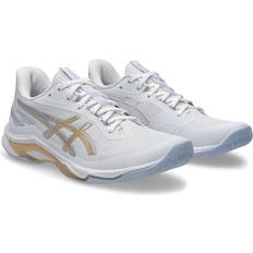Dam - Skum Volleybollskor Asics Netburner Ballistic FF 4 Innebandy Handbollsskor - White/Champagne