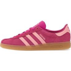 adidas Munchen Three-Stripe Suede Trainers - Pink