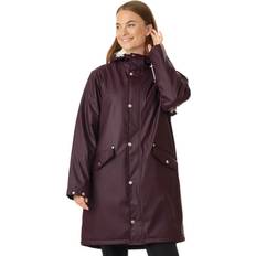 McKinley Pile Lined W Regnjacka - Mulberry Red