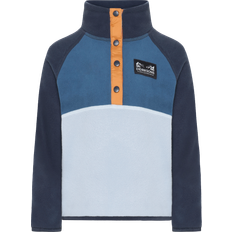 Blå Fleecejakker Børnetøj Didriksons Monte Half Buttoned Fleecesweatere Børn - Cloud Blue