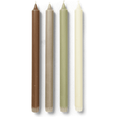 4 st Stearinljus ferm LIVING Pure Candles Set of 4 - Botanic Blend - Multi Stearinljus 30cm 4st