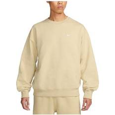 Nike Gold Jumpers Nike Solo Swoosh Crew Neck Sweatshirt Men Tops - Team-Gold