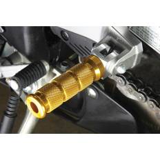 Motorcycle Foot Pegs on sale Biketek Alloy Round Sports Rear Motorcycle Footpegs For Honda Pillion Gold